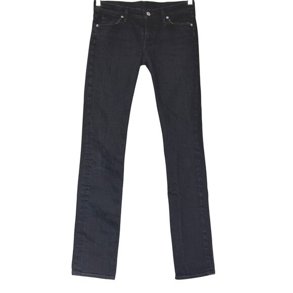Citizens of Humanity Women’s Jeans Size 28 Black Slim Straight Stretch Denim - Picture 1 of 13